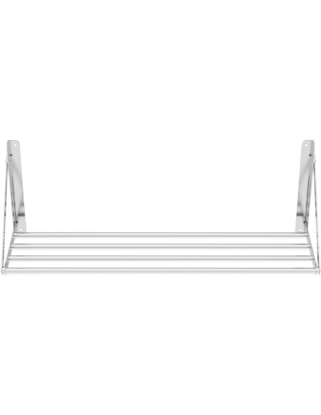 Tube Style Foldable Wall Shelf Stainless Steel 600mm | Stalwart DA-331005