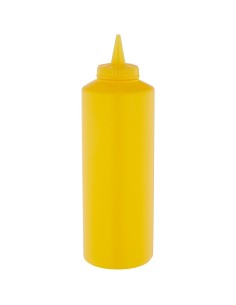 Squeeze Sauce Bottle 750ml/27oz Yellow | Stalwart DA-GPS750Y