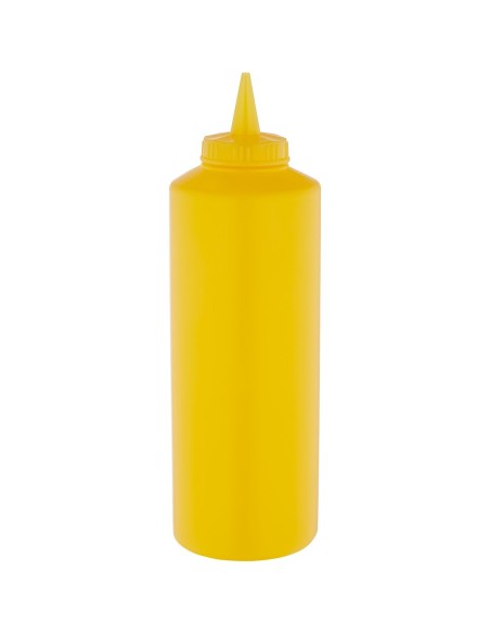 Squeeze Sauce Bottle 750ml/27oz Yellow | Stalwart DA-GPS750Y