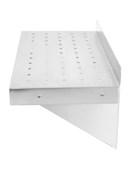 Wall Shelf Perforated 1 tier Stainless steel 600x350x254mm | Stalwart DA-WSW35060P