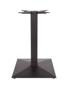Black Cast Iron Table base Square 410mm Standard height | Stalwart DA-A038A