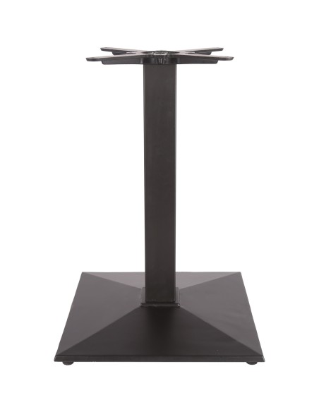 Black Cast Iron Table base Square 410mm Standard height | Stalwart DA-A038A