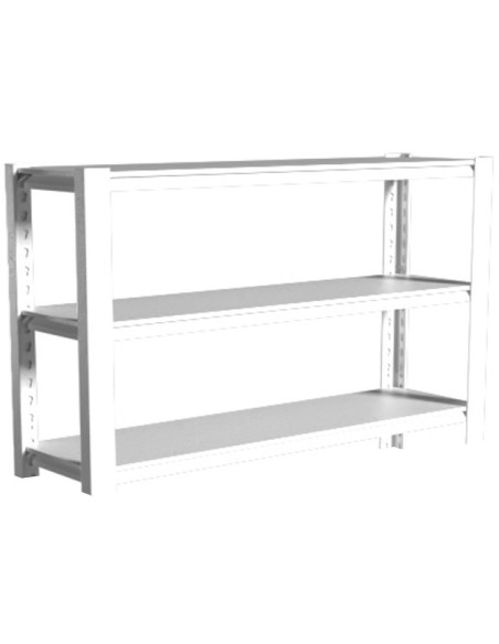 Commercial Shelving Unit 3 Tier 35kg 800x460x865mm White | Stalwart DA-SART266