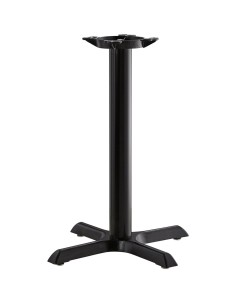Black Table base 22x22'' Standard height Sandtex coating | DA-T2222TH