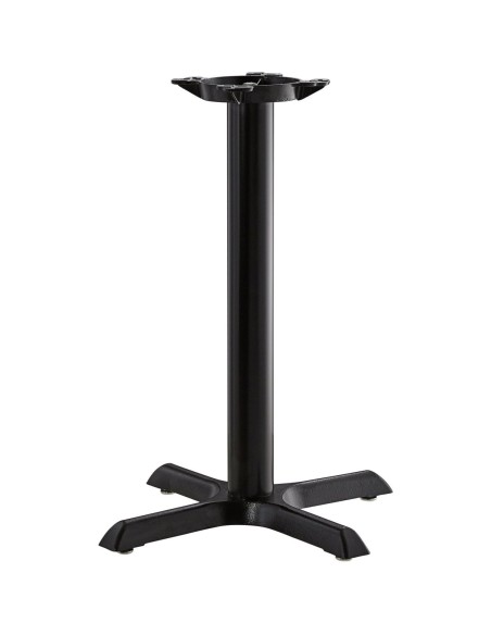 Black Table base 22x22'' Standard height Sandtex coating | DA-T2222TH