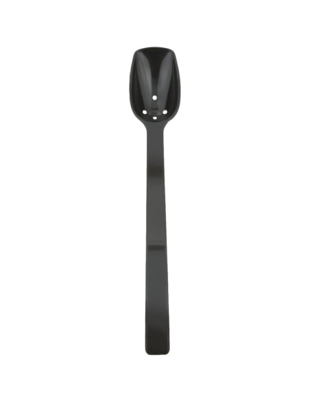 0.75oz Catering Perforated Serving Spoon 10&quot Handle Black Polycarbonate| DA-BSPC10P