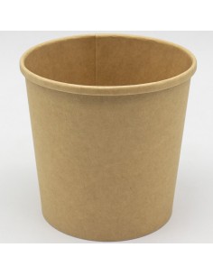 500pcs Kraft Soup Bowl 24oz/709ml PE | Stalwart DA-KSB24OZ