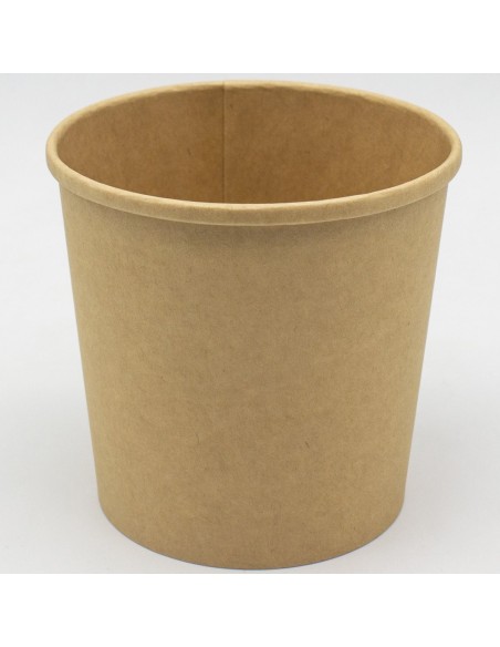 500pcs Kraft Soup Bowl 24oz/709ml PE | Stalwart DA-KSB24OZ