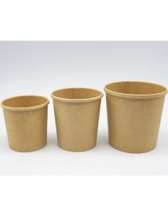 500pcs Kraft Soup Bowl 24oz/709ml PE | Stalwart DA-KSB24OZ 2