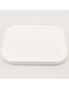 300pcs White Lids for Rectangular Bowl PE | Stalwart DA-WPRLID