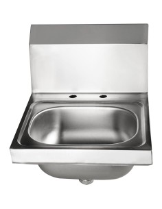 Wall mounted Hand Sink Deck mounted faucet Stainless steel | Stalwart DA-HS15DH 2