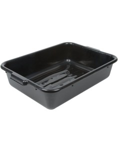 Service Clearing Box 508x381x127mm Black Polypropylene | DA-BUSTUB1