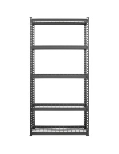 Commercial Boltless Wire Shelving Unit 5 Tier 120kg 900x400x1830mm Black | Stalwart DA-5TMWS904018