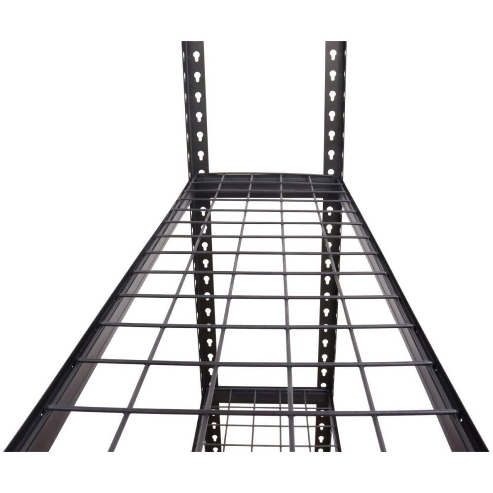 Commercial Boltless Wire Shelving Unit 5 Tier 120kg 900x400x1830mm Black | Stalwart DA-5TMWS904018
