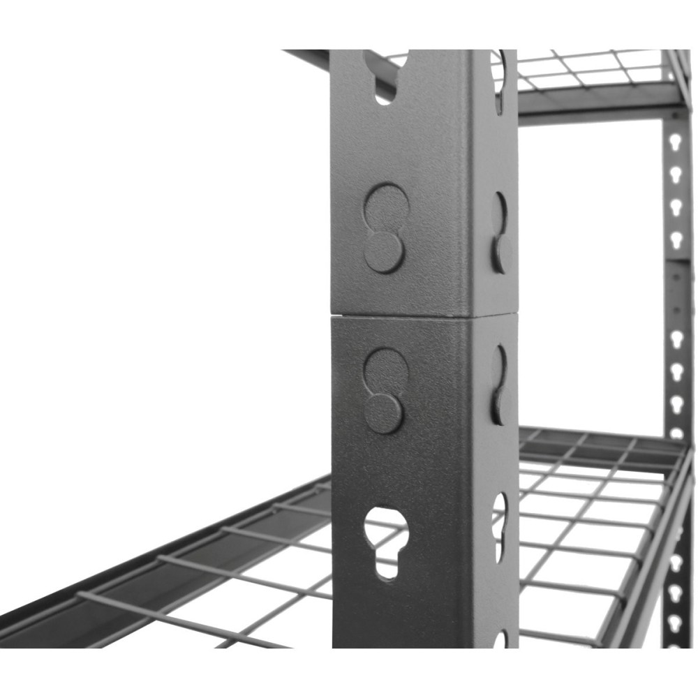 Commercial Boltless Wire Shelving Unit 5 Tier 120kg 900x400x1830mm Black | Stalwart DA-5TMWS904018