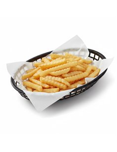 Heavy-Duty Polypropylene Food Basket Black 275×175×38mm | Professional CS25JGM204