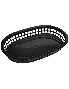 Heavy-Duty Polypropylene Food Basket Black 275×175×38mm | Professional CS25JGM204 2