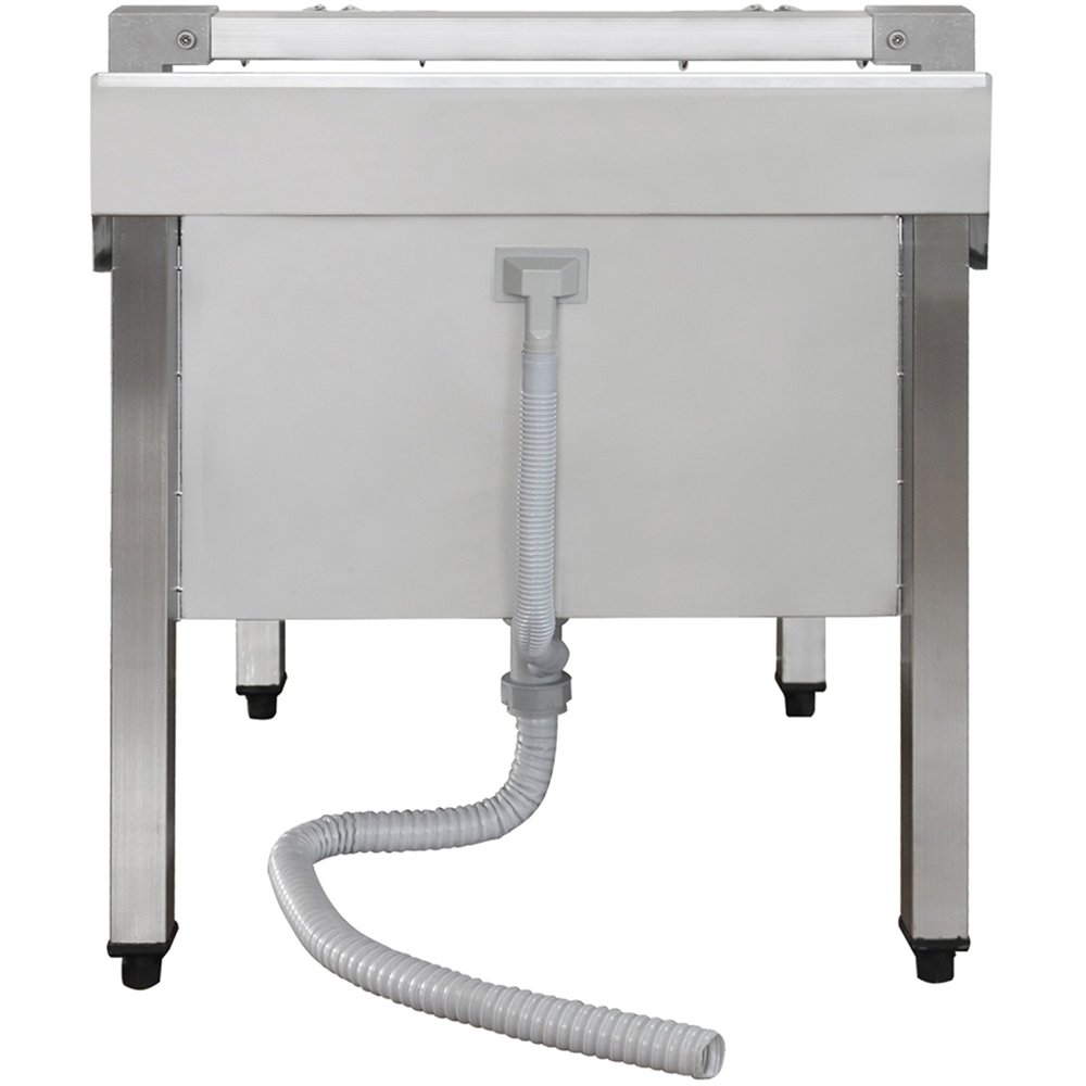 Commercial Stainless Steel Mop Sink with Low Rack &amp 2-in-1 Mop Holder 600x600x550mm | Professional CS25SMSJYLR6060