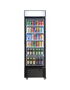 Commercial Display Refrigerator with Single Glass door 375 litres Black | Professional CS25EC600