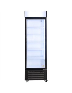Commercial Display Refrigerator with Single Glass door 375 litres Black | Professional CS25EC600 2
