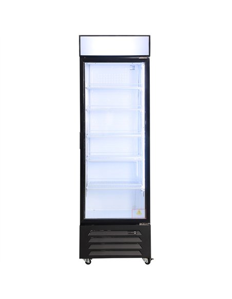 Commercial Display Refrigerator with Single Glass door 375 litres Black | Professional CS25EC600