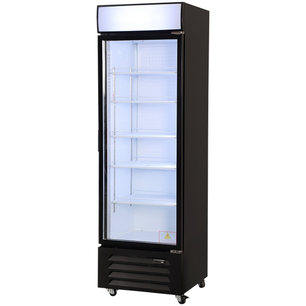 Commercial Display Refrigerator with Single Glass door 375 litres Black | Professional CS25EC600
