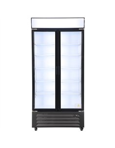 Commercial Display Refrigerator with Double Glass door 590 litres Black | Professional CS25EC900 2