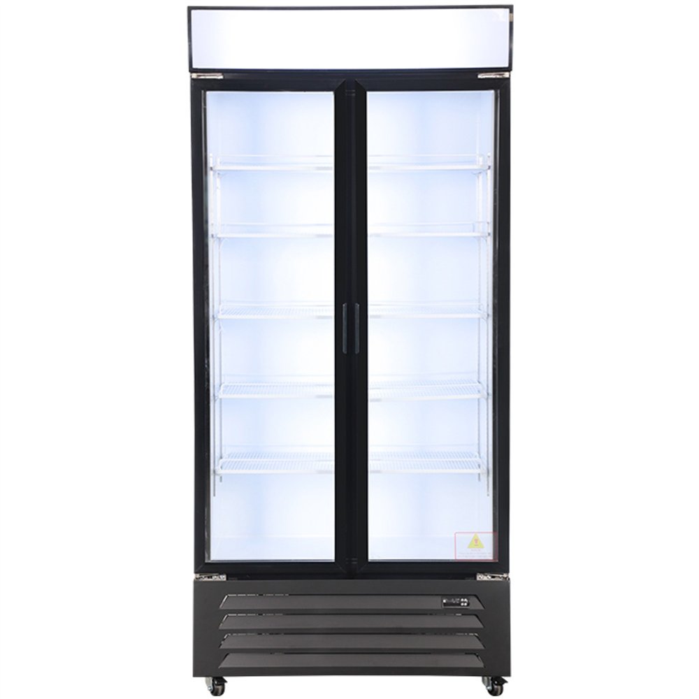 Commercial Display Refrigerator with Double Glass door 590 litres Black | Professional CS25EC900