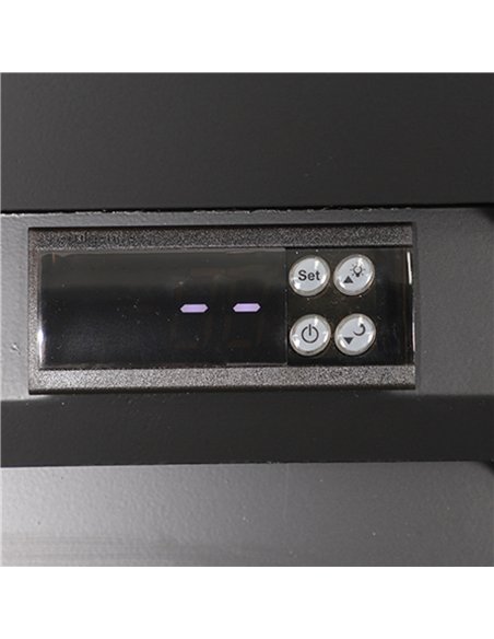 Commercial Display Refrigerator with Double Glass door 590 litres Black | Professional CS25EC900