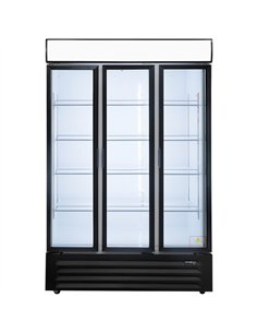 Commercial Display Refrigerator with 3 Glass doors 760 litres Black | Professional CS25EC1200 2