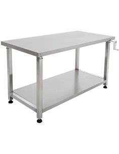 Stainless Steel Elevating Work Table 1200 × 600 × H700–1000 mm | Professional CS25MCEWB60120 2