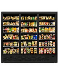 1715L Triple Glass Door Multideck Display Fridge – 1880 × 720 × 2030 mm Black| Professional CS25LKL210 2