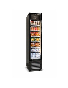 164L Single-Door Commercial Freezer 420×485×1880 mm Black| Professional CS25LKL216 2