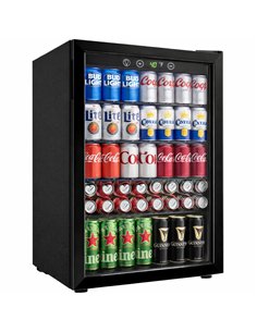 128L Glass Door Beverage Cooler 519 × 543 × 798 mm| Professional CS25JC128VELF