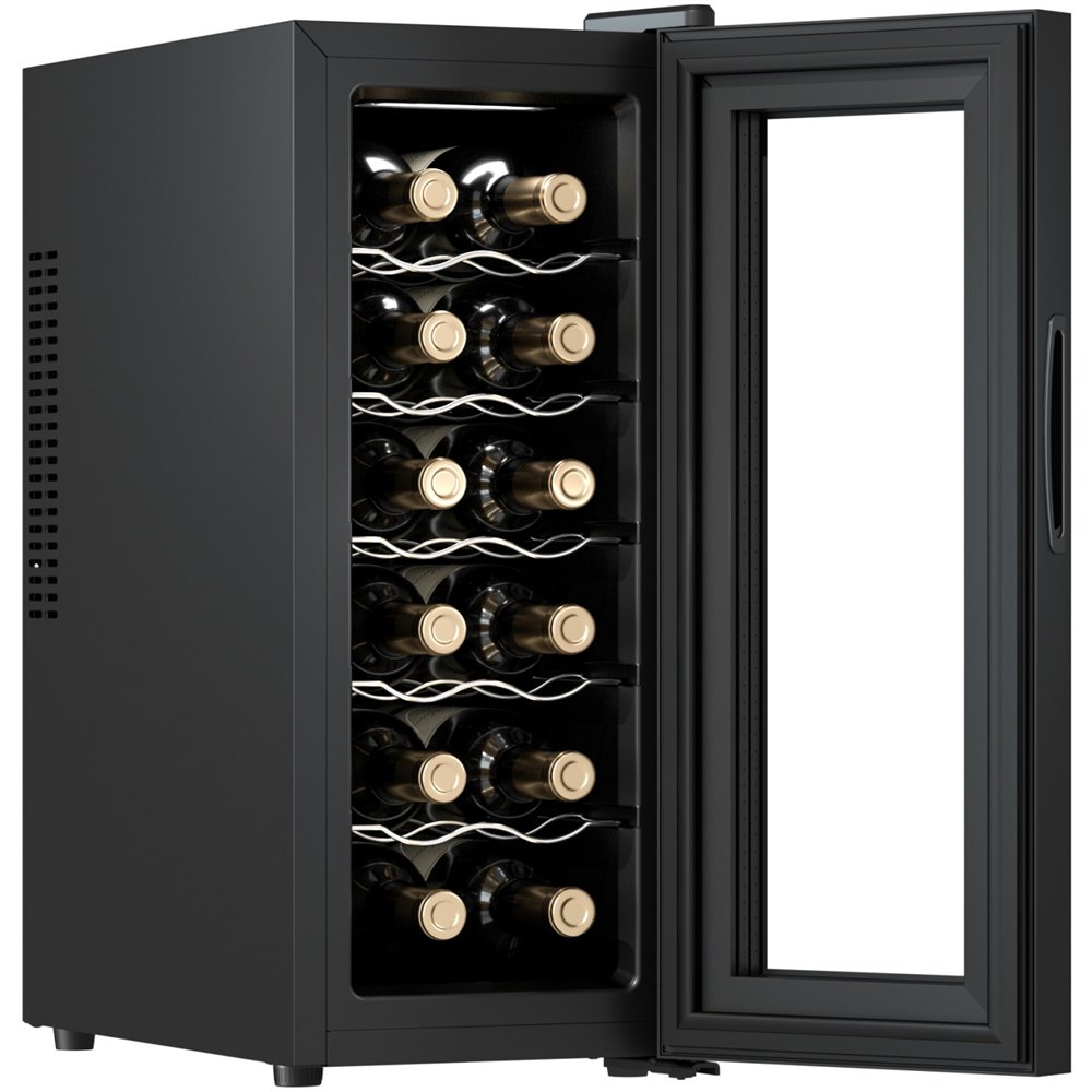 Commercial Wine Cooler Glass Door 12 Bottles 34L 265 x 515 x 645 mm | Professional CS25BCW36A