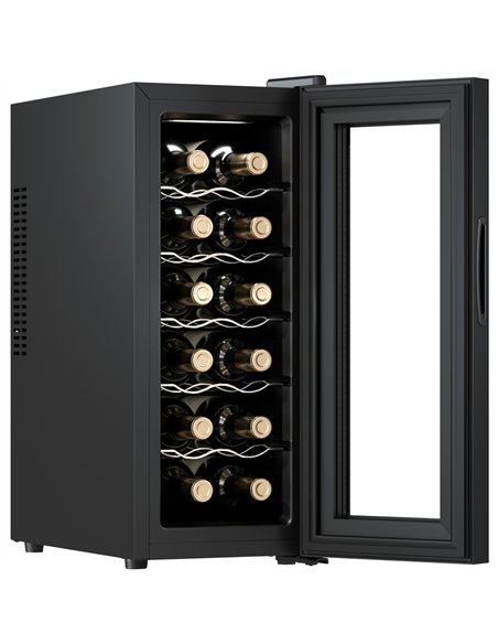 Commercial Wine Cooler Glass Door 12 Bottles 34L 265 x 515 x 645 mm | Professional CS25BCW36A