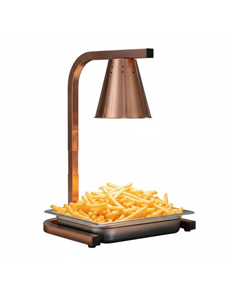 Commercial Food Warmer GN1/2 – 1 Heating Lamp 230×560×305 mm 250W Gold| Professional CS25EWL03G1