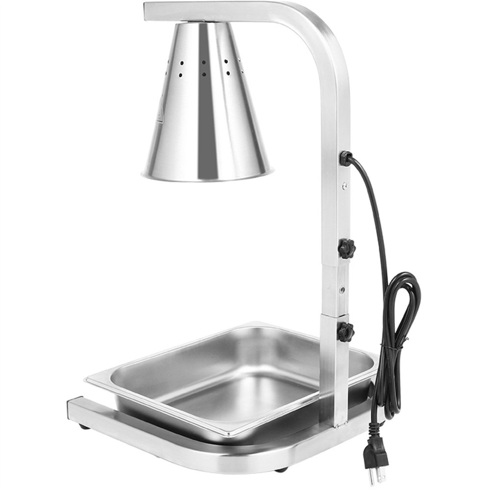 Commercial Food Warmer GN1/2 – 1 Heating Lamp 230×560×305 mm 250W Silver| Professional CS25EWL03S1