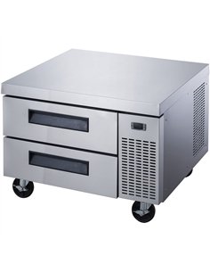 Commercial Refrigerated Chef Base 2 Drawer GN 1/1 Compatible 915×820×635mm | Professional CS25DCB36