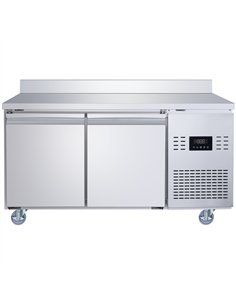 Commercial 2 Door Counter Fridge - Stainless Steel Prep Fridge 1349×700×950mm | Professional CS25SUP102