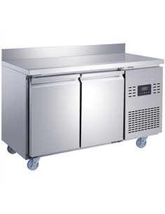 Commercial 2 Door Counter Fridge - Stainless Steel Prep Fridge 1349×700×950mm | Professional CS25SUP102 2