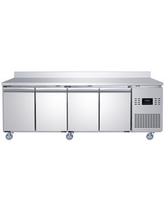 Commercial 4 Door Counter Fridge - Stainless Steel Prep Fridge 2239×700×950mm | Professional CS25SUP106