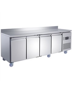 Commercial 4 Door Counter Fridge - Stainless Steel Prep Fridge 2239×700×950mm | Professional CS25SUP106 2