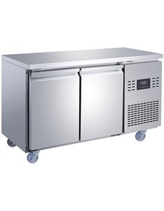 Commercial 2 Door Counter Fridge - Stainless Steel Prep Fridge 1349×700×850mm | Professional CS25SUP114 2