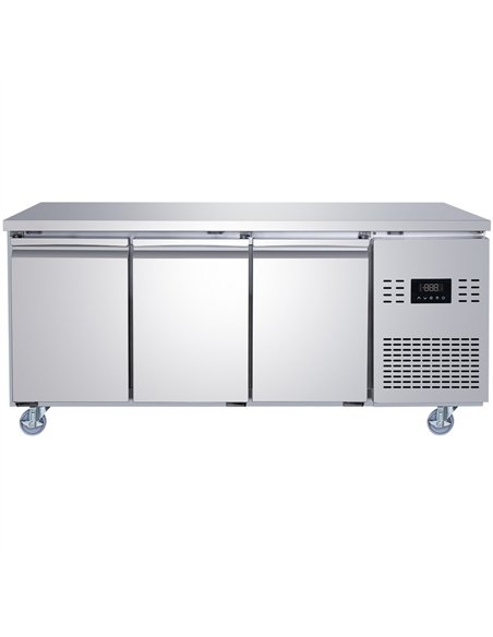 Commercial 3 Door Counter Freezer - Stainless Steel Prep Freezer 1794×700×850mm | Professional CS25SUP110