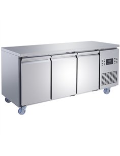 Commercial 3 Door Counter Freezer - Stainless Steel Prep Freezer 1794×700×850mm | Professional CS25SUP110 2