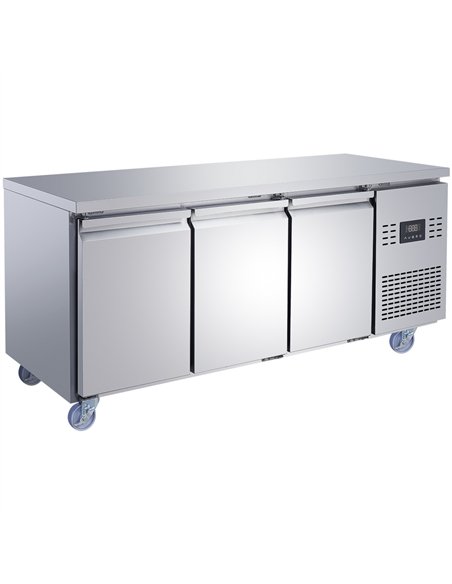 Commercial 3 Door Counter Freezer - Stainless Steel Prep Freezer 1794×700×850mm | Professional CS25SUP110