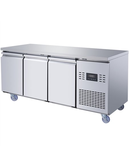 Commercial 3 Door Counter Freezer - Stainless Steel Prep Freezer 1794×700×850mm | Professional CS25SUP110