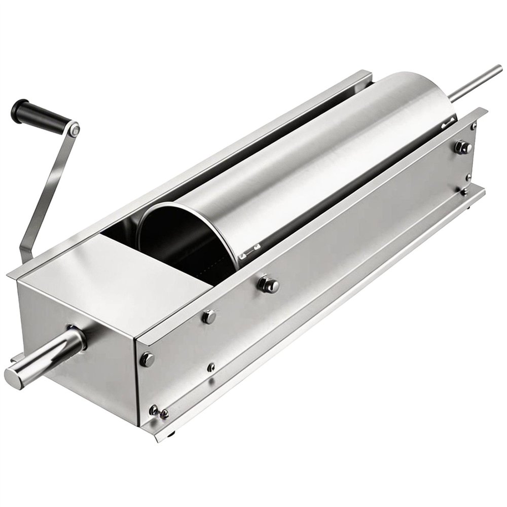 Commercial 3L Manual Sausage Stuffer Horizontal Stainless Steel 4 Nozzles 16–38mm | Professional CS25TG3L