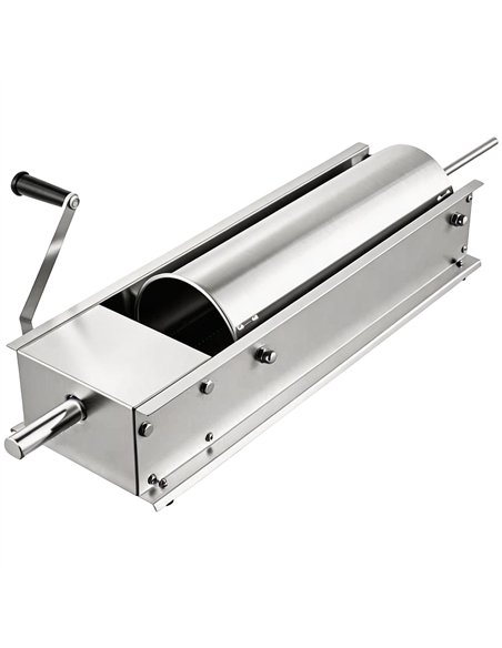 Commercial 3L Manual Sausage Stuffer Horizontal Stainless Steel 4 Nozzles 16–38mm | Professional CS25TG3L